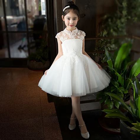 Lovely Girls Lace Dress Kids Princess Party Wedding Gowns For Children