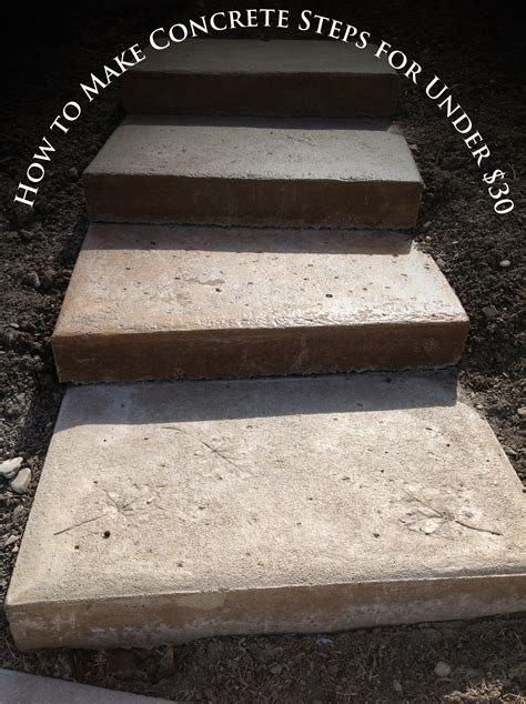 How To Make Concrete Steps Inexpensive Diy Concrete