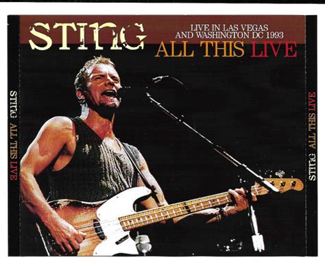 Sting All This Live 2011 Cdr Discogs