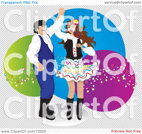 Royalty Free Rf Clipart Illustration Of A Polka Dancer Couple In
