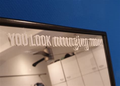 You Look Amazing Today Mirror Sticker Vinyl Decal Cut Out Etsy