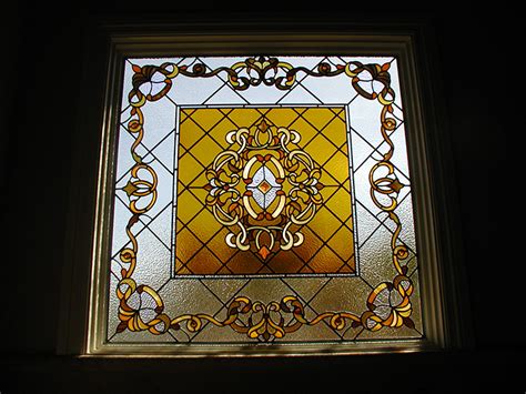 Stained glass is the perfect addition to any bathroom or powder room because it gives residents the ability to utilize natural light without risking privacy. Bathroom Leaded Stained Glass Window