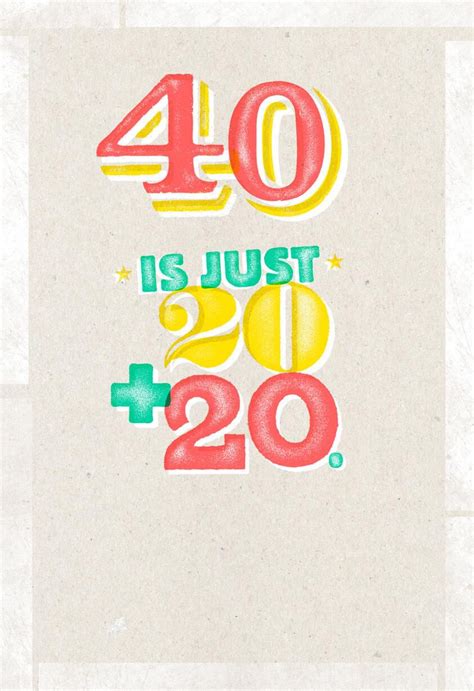 Math Equation Funny 40th Birthday Card Greeting Cards Hallmark