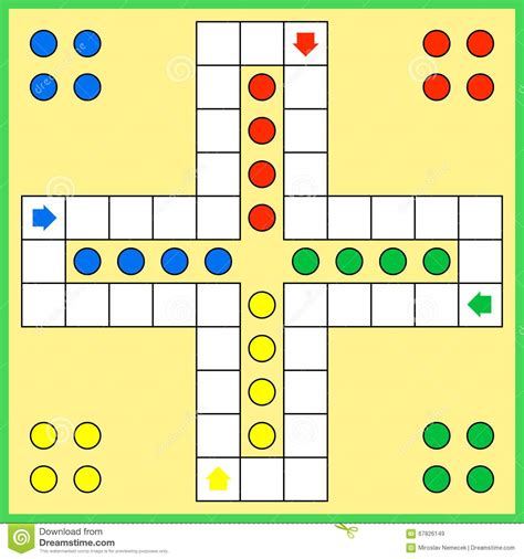 Parte el primer jugador que saque 6, pasa el turno al otro jugador del juego. Juego de mesa de Ludo ilustración del vector. Ilustración ...