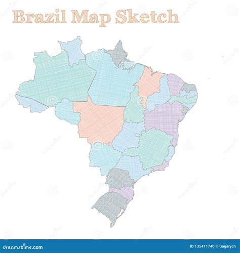 Brazil Map Stock Vector Illustration Of Infographic 135411740