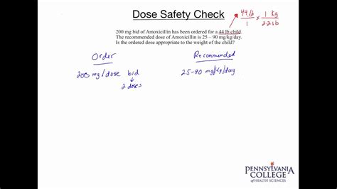 Dose Safety Check 3 Amoxicillin For A Child Youtube