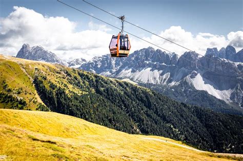 Cable Car Aerial Lift Tram South Tyrol Mountains Italy Stock Image