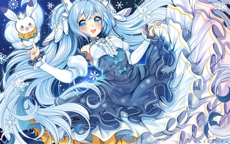 Hatsune Miku Snow Miku 2019 By Alicevu134 On Deviantart