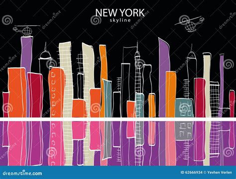 New York City Stock Vector Illustration Of Contemporary 62666934