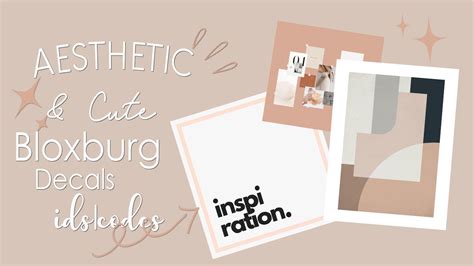 Bloxburg | 100 aesthetic decal codes. Aesthetic & Cute decals Ids| Codes || Bloxburg - YouTube