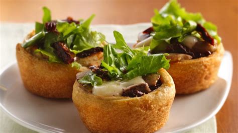 These are delicious crowd pleasers that disappear before they've had time to cool. Mushroom-Mozzarella Appetizer Cups recipe from Pillsbury.com