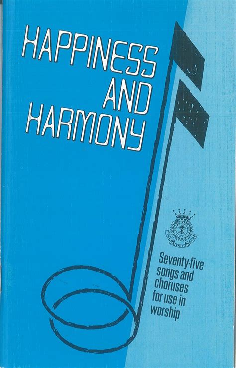 Song Book Happiness And Harmony Wds Salvationist Publishing