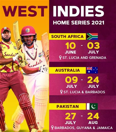 Cwi Confirms Busy Summer Home Schedule For West Indies Men Windies