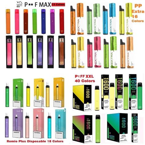 Puff Max Vs Puff Bar Xxl Vs Romio Plus Vs Pp Extra Disposable Vape Kits Portable Ecig Device