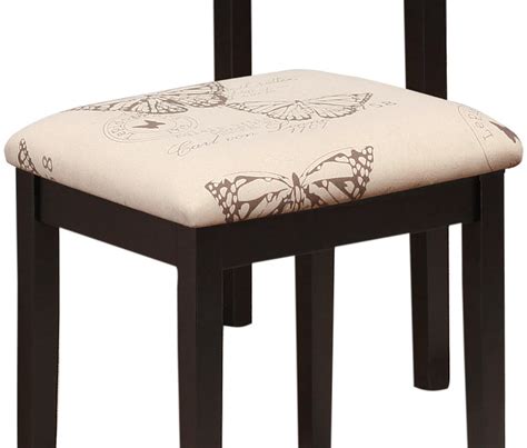 Linon's accent furniture items include chairs, bar stools, bookcases, decorative tables, desks, benches and much more. Amazon.com: Linon Home Decor Vanity Set with Butterfly ...