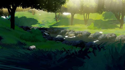 Anime Forest River Finished Projects Blender Artists Community