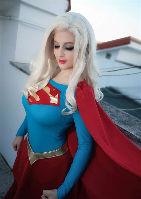 supergirl cosplay by luce cosplay 20x30 print etsy