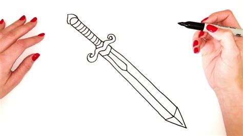 How To Draw A Sword Step By Step Update