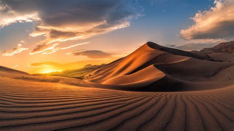 Earth Desert Cloud Dune Nature Sand Sky Hd Wallpaper Peakpx