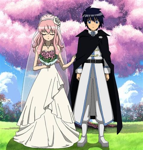Zero No Tsukaima Marriage Lineart Colored By Dennisstelly On