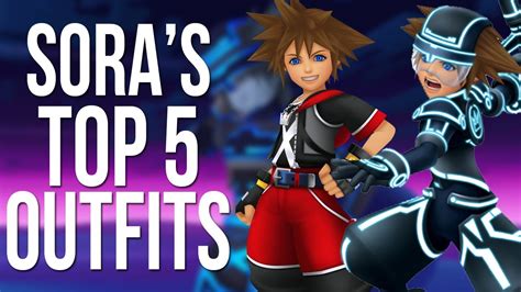 Kingdom Hearts Soras Top 5 Outfits Youtube