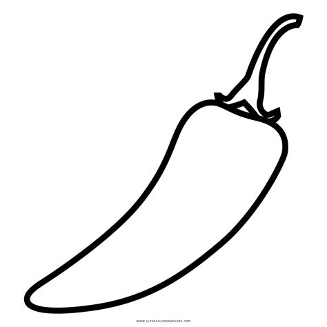 Download transparent red pepper png for free on pngkey.com. Chili Pepper Coloring Page - Ultra Coloring Pages