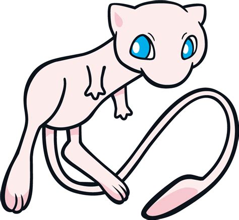 Download Mew Pokemon Character Vector Art Normal And Shiny Mew Hd