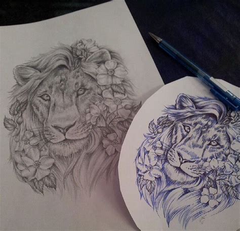 By dubuddha april 10, 2016. lion flower art Gallery | Lion tattoo, Luna moth tattoo, Moth tattoo