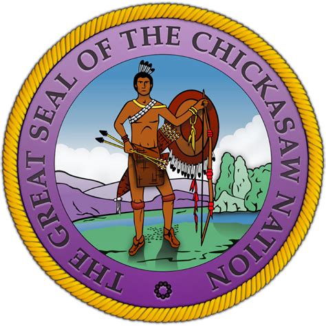 The Great Seal Of The Chickasaw Nation Self Adhesive Decal Etsy