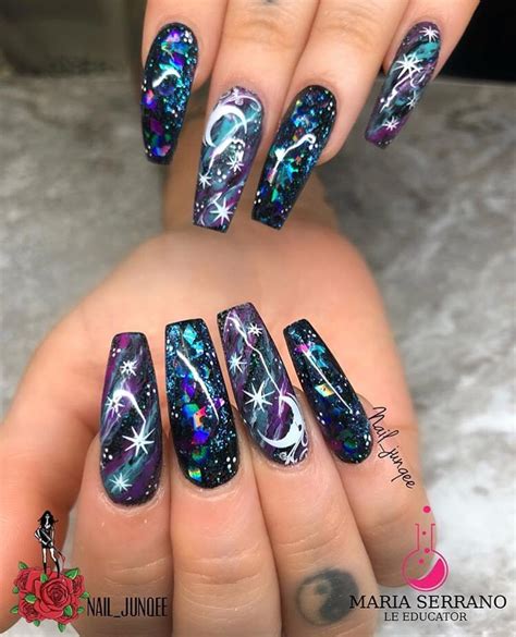 ⚡️galaxy Nails⚡️ Nailjunqee Said These Were So Much Fun To Do 🌈 🦄 😊