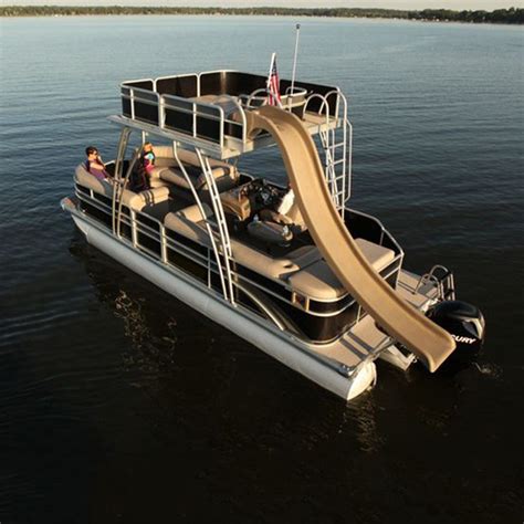 2022 Kindle 30ft Luxury Double Decker Tritoon Aluminum Pontoon Boat