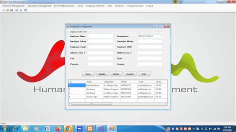 Software Personnel Management System Mini Project In Vb