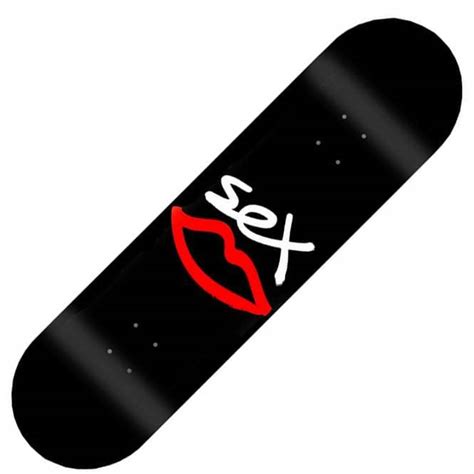 Sex Skateboards Logo Black Skateboard Deck 825 Skateboards From