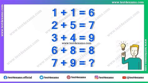 Brain Twister Math Puzzle With Answer Brain Teaser Puzzle Test 4 Exams