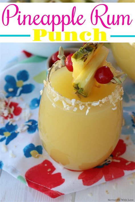 Served Up With Love Pineapple Rum Punch