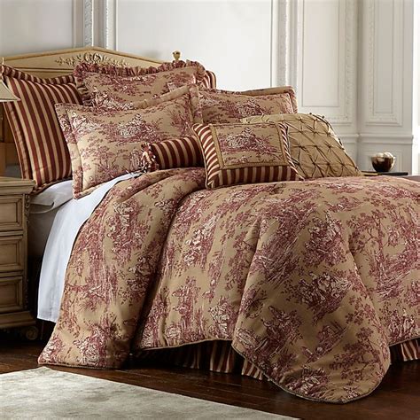 Enjoy free shipping on most stuff this 100% polyester comforter set showcases a gray and white floral pattern, perfect for your. Sherry Kline Country Sunset Comforter Set in Burgundy ...