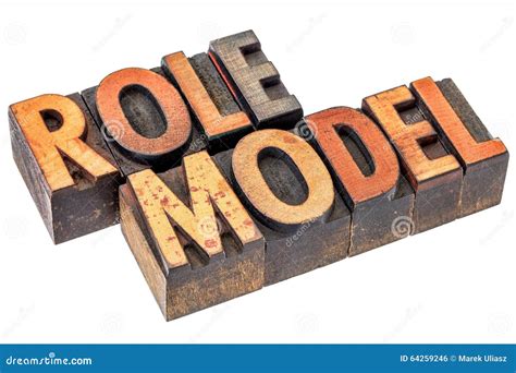 Role Model Typography Stock Photo Image Of Stained White 64259246