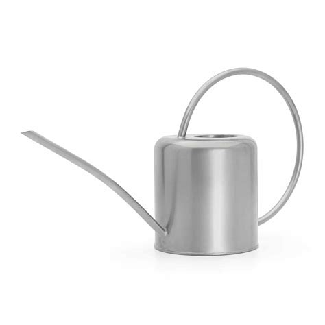 Indoor Watering Can 14l Silver Coloured Steel