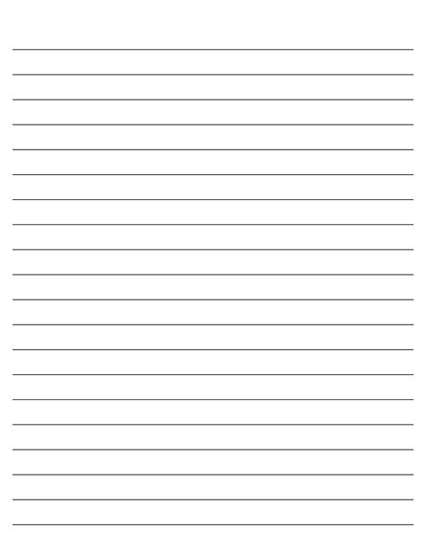 printable lined letter paper template