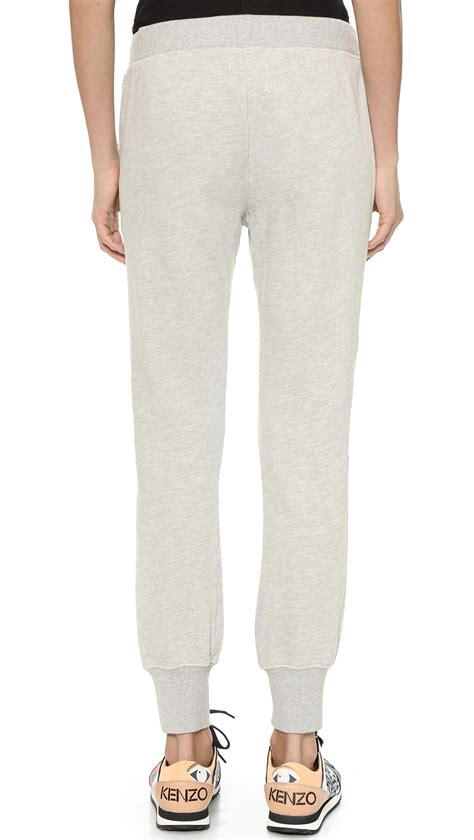 Pam And Gela Betsee Sweatpants With Holes Heather Grey In Gray Lyst