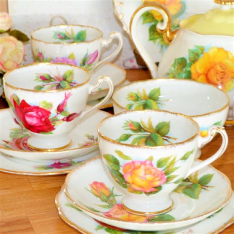 Tea Set Harry Wheatcroft Vintage Tea Set With Teapotvintage China Tea Sets And Cake Stands Tea