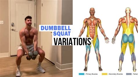 Top 3 Dumbbell Squats Variation Youtube