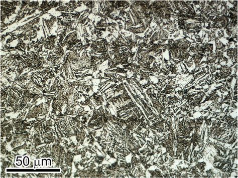 Optical Micrograph Of As Received Aisi 4130 Steel Showing A Largely