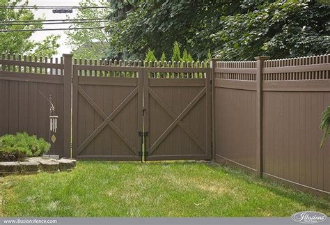 Vinyl post and rail fence is engineered for strength and durability. Images of Illusions PVC Vinyl Wood Grain and Color Fence ...