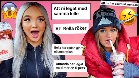 HAR VI LEGAT MED SAMMA KILLE SVARAR PÅ SNUSKIGA RYKTEN MED BELLA YouTube