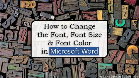 Microsoft Word Fonts Tutorials Tips Color Designer Fonts Types Of