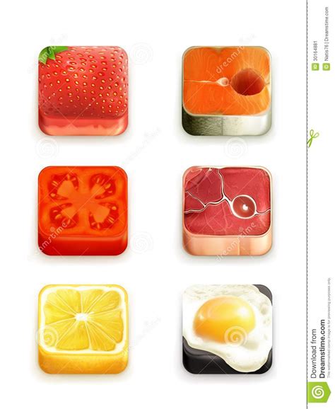 Remove the background with one click, leaving a transparent image background to download as a png with our online photo editor. Food app icons set stock vector. Illustration of object ...