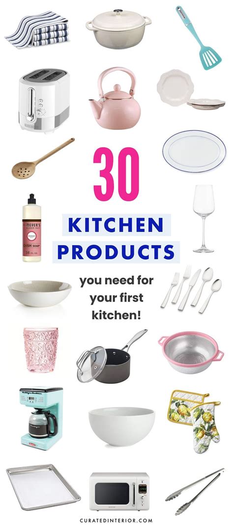 A healthy grocery list for college students living in their first apartment. 30 Kitchen Essentials You Need for Your First Kitchen ...