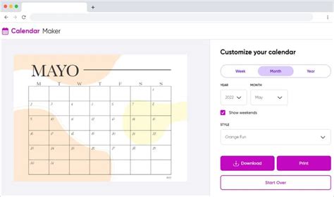 Crear Calendarios Para Imprimir