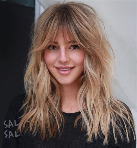 50 cute and effortless long layered haircuts with bangs long hair with bangs long shag